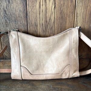 Frye Tan Leather Crossbody Bag